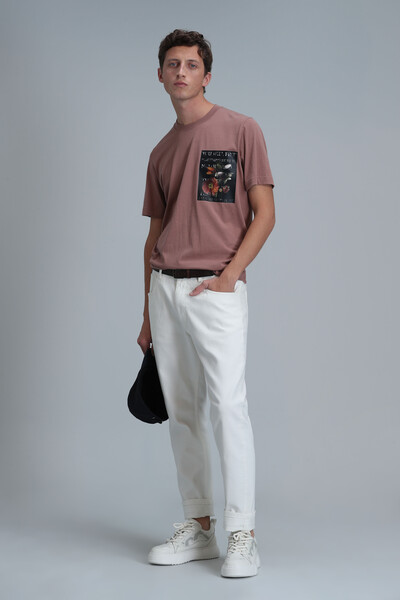 Exotıc Modern Grafik T- Shirt Tarçın - 2