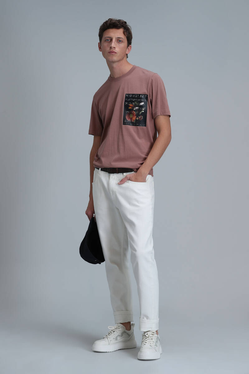 Exotıc Modern Grafik T- Shirt Tarçın - 2