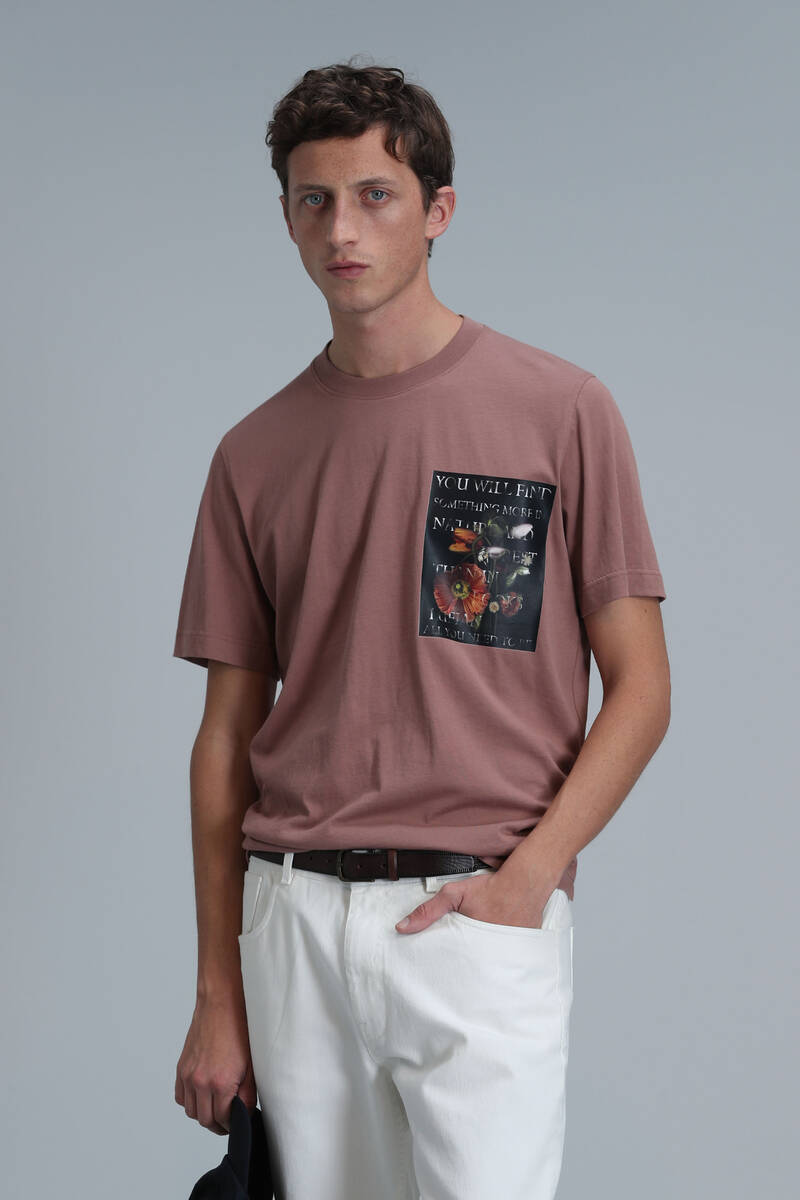Exotıc Modern Grafik T- Shirt Tarçın - 3