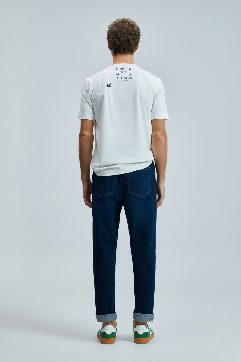 Eye Modern Grafik T- Shirt Beyaz - 4