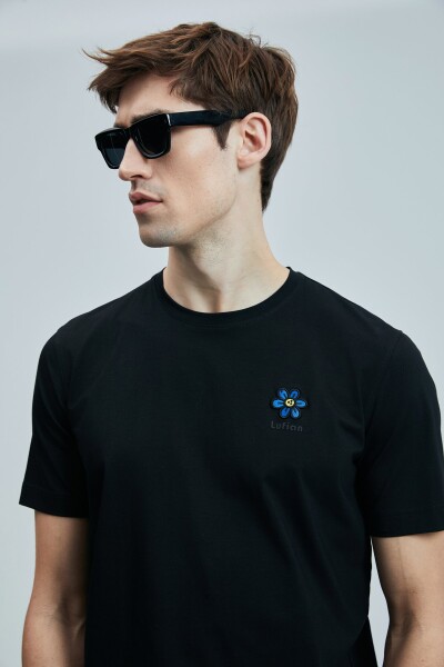 Eye Modern Grafik T- Shirt Siyah - 3