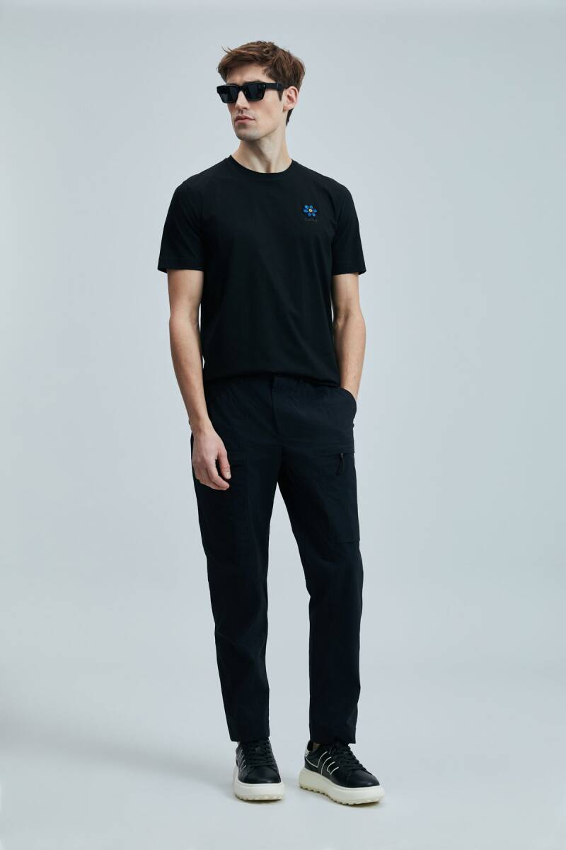 Eye Modern Grafik T- Shirt Siyah - 4