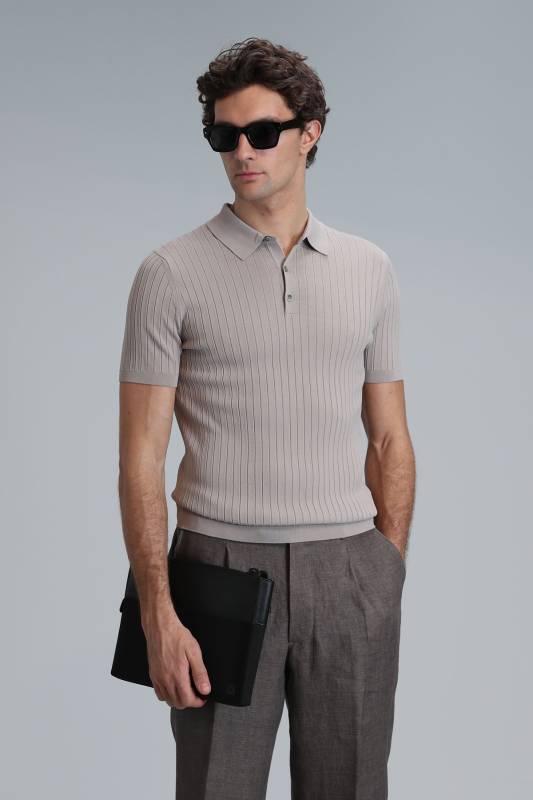 Eze Men's Sweater Beige - 1