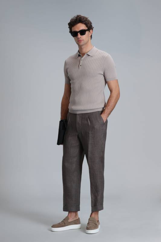 Eze Men's Sweater Beige - 4