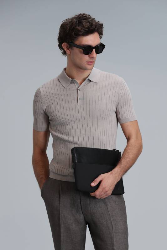 Eze Men's Sweater Beige - 5