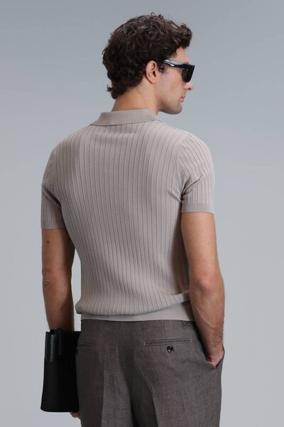 Eze Men's Sweater Beige - 6