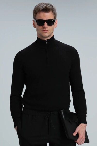 Face Men's Sweater Black - 1