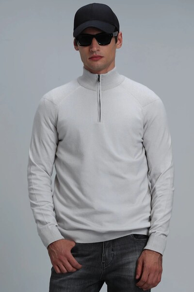 Face Men's Sweater Ecru - 1
