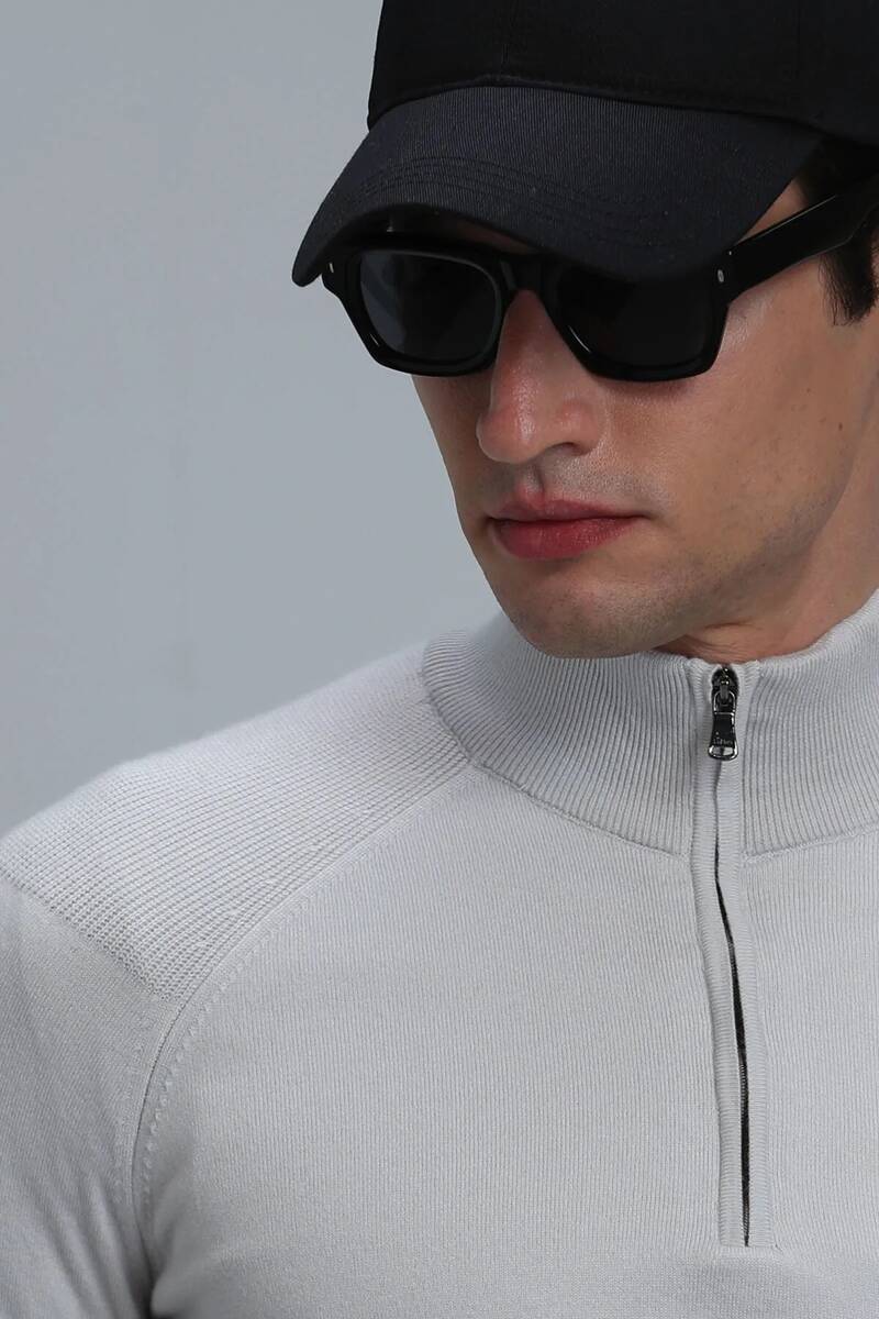 Face Men's Sweater Ecru - 3