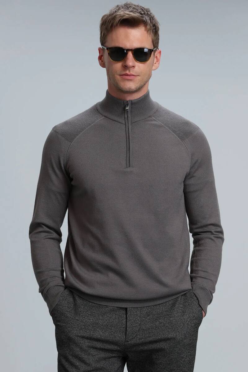 Face Men's Sweater Mink - 1