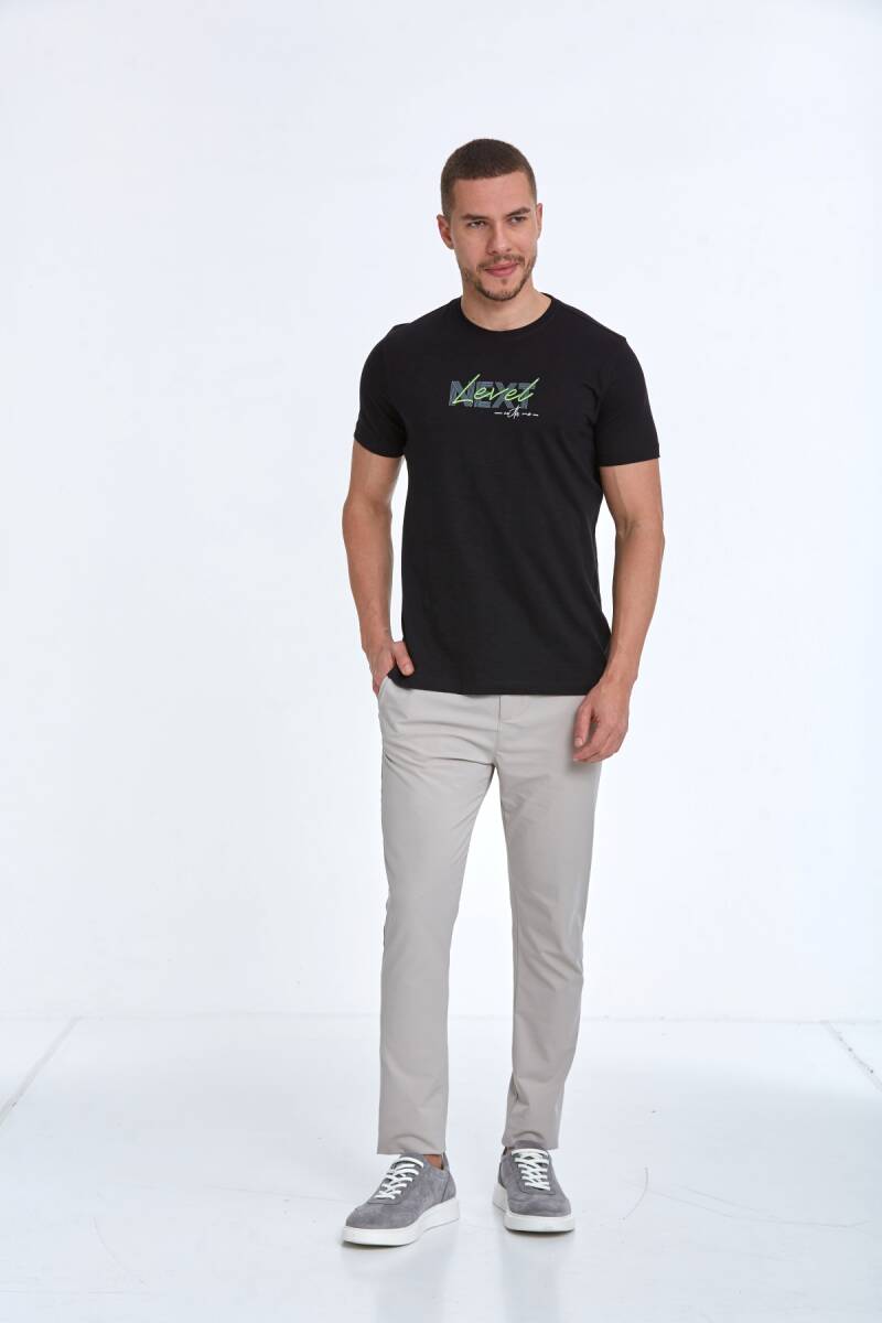 Fair Printed Men's T-Shirt Black - 2
