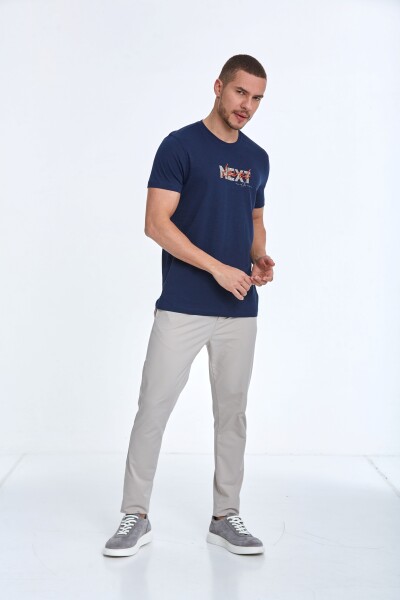 Fair Printed Men's T-Shirt Navy Blue - 2