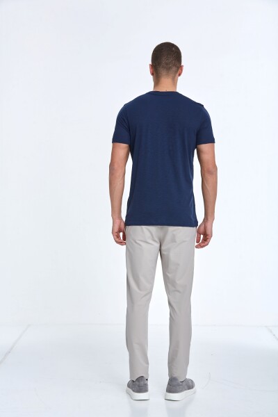 Fair Printed Men's T-Shirt Navy Blue - 5