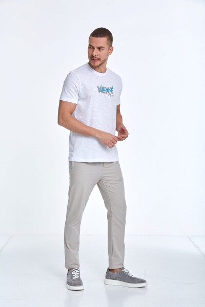 Fair Printed Men's T-Shirt White - 4