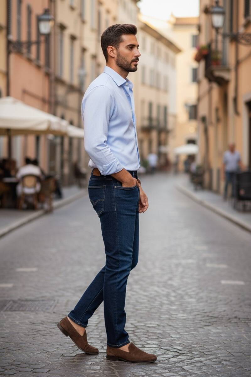 Felipe Regular Cut Jeans Navy Blue - 3