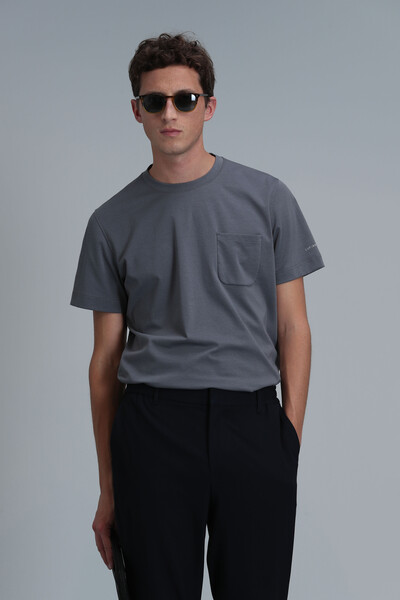 Felıx Modern Grafik T-Shirt Gri - 3