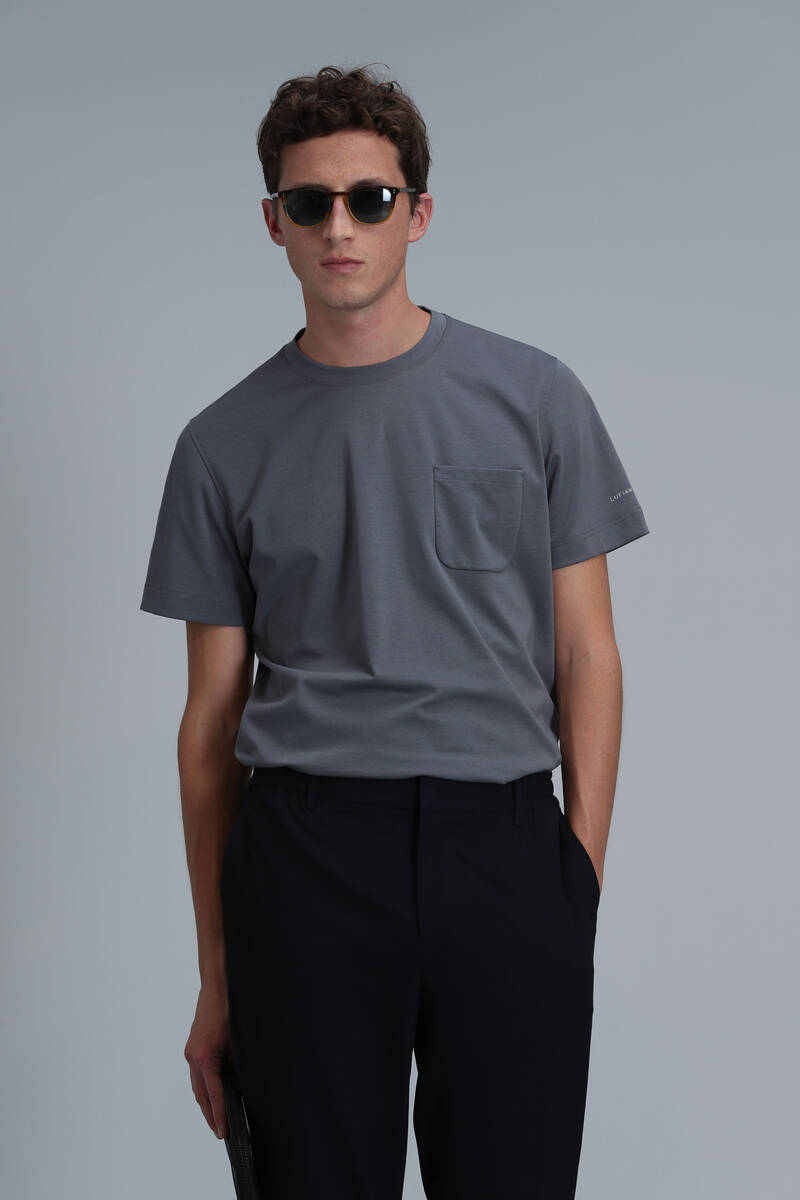 Felıx Modern Grafik T-Shirt Gri - 3