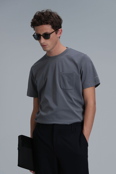 Felıx Modern Grafik T-Shirt Gri - 4
