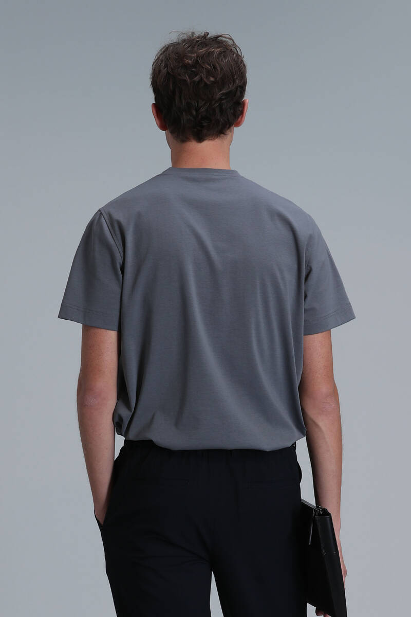 Felıx Modern Grafik T-Shirt Gri - 6