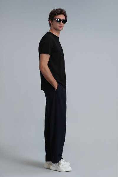 Felıx Modern Grafik T-Shirt Siyah - 4