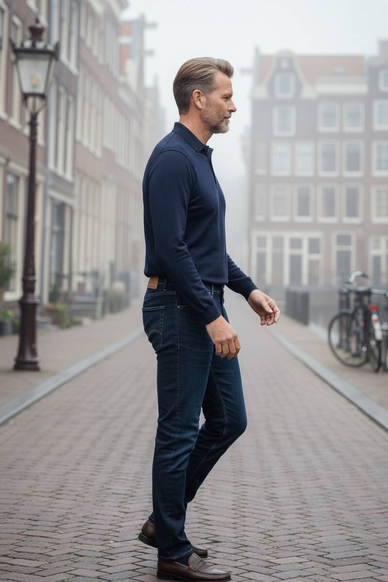 Florian Slim Fit Kot Pantolon Lacivert - 2