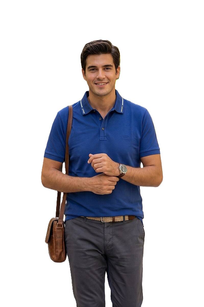 Forester Smart Men's Polo T-Shirt Dark Sax - 1