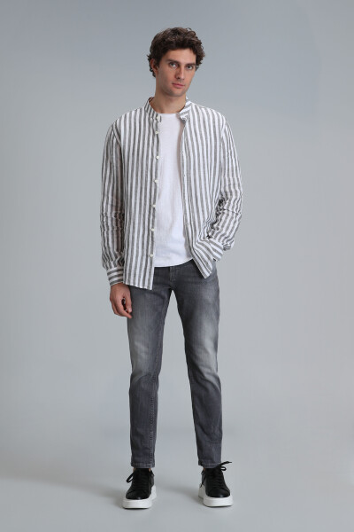 Frank Smart Jean Erkek Pantolon Regular Fit Koyu Gri - 3