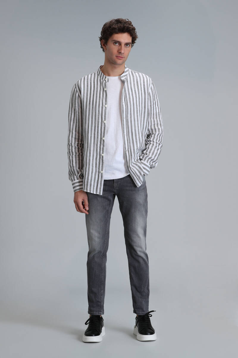 Frank Smart Jean Erkek Pantolon Regular Fit Koyu Gri - 3