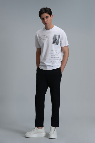 Fred Modern Graphic T-Shirt White - 4
