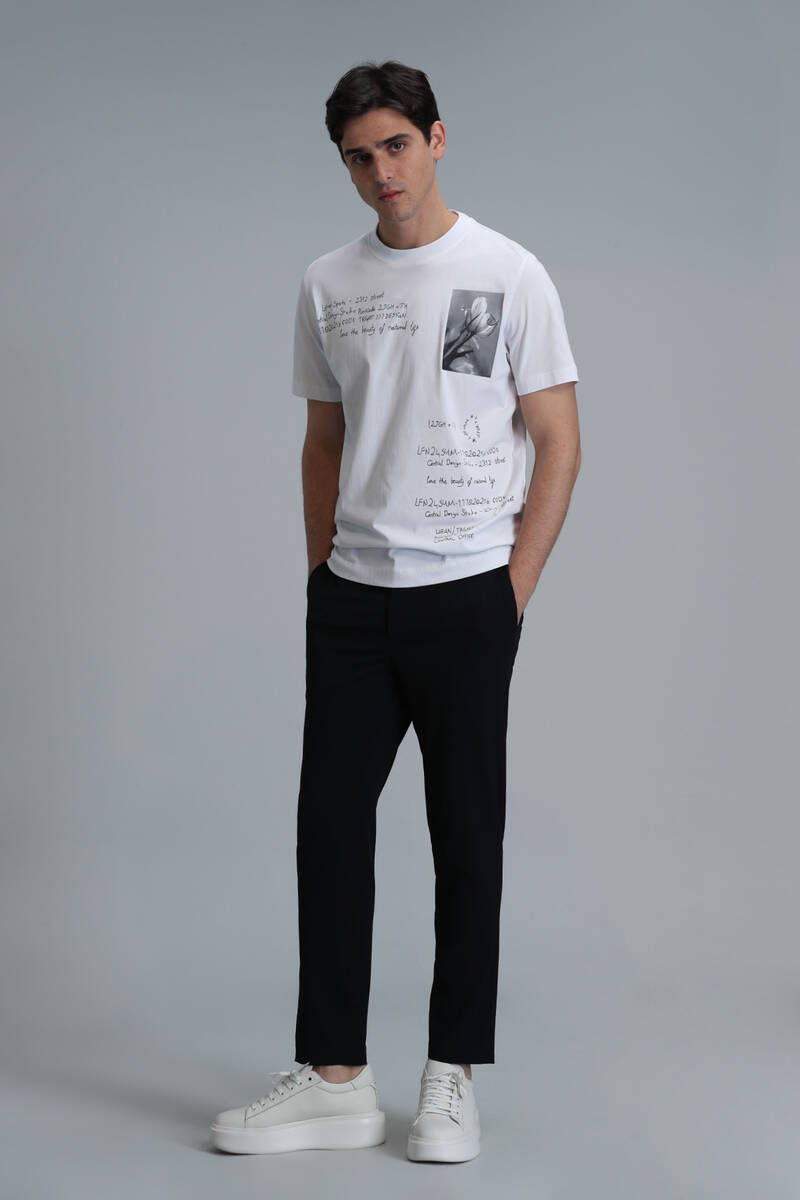 Fred Modern Graphic T-Shirt White - 4