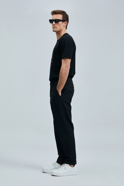 Funky Modern Grafik T- Shirt Siyah - 4