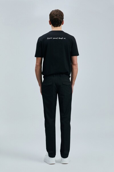 Funky Modern Grafik T- Shirt Siyah - 6