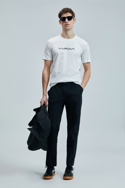 Fusıon Modern Grafik T- Shirt Beyaz 