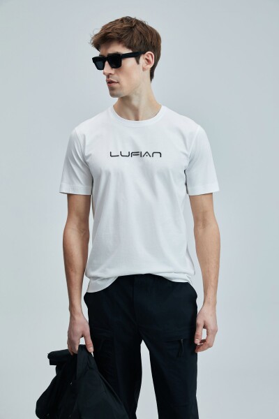 Fusıon Modern Grafik T- Shirt Beyaz - 2