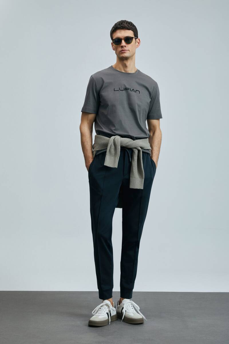 Fusıon Modern Grafik T- Shirt Kahverengi - 2