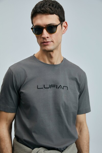 Fusıon Modern Grafik T- Shirt Kahverengi - 3