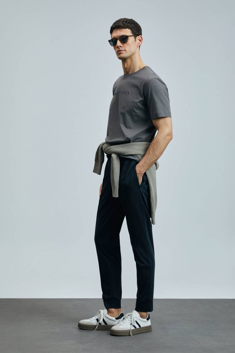 Fusıon Modern Grafik T- Shirt Kahverengi - 4