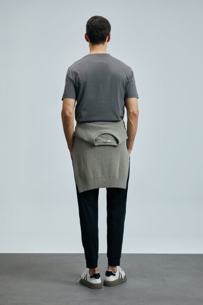 Fusıon Modern Grafik T- Shirt Kahverengi - 6