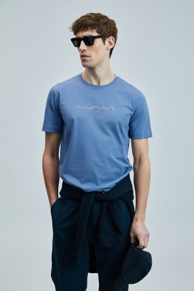 Fusıon Modern Grafik T- Shirt Koyu Lila 