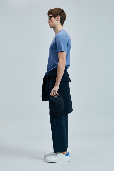 Fusıon Modern Grafik T- Shirt Koyu Lila - 4