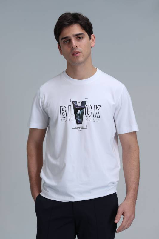 Футболка Adrian с рисунком Белая - 3