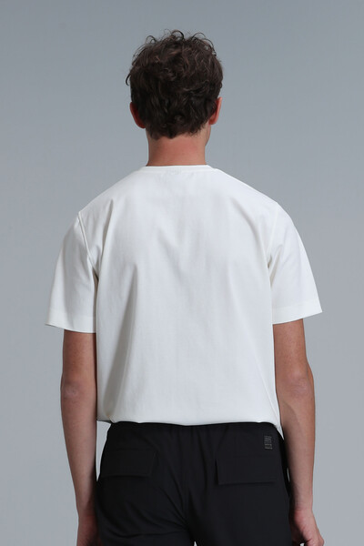Белая футболка Benjamin's Modern с рисунком Off White - 6