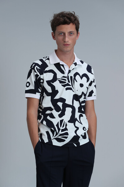 Мужская футболка-поло Lindon Smart Off White 