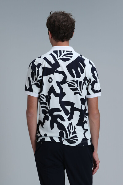 Мужская футболка-поло Lindon Smart Off White - 6