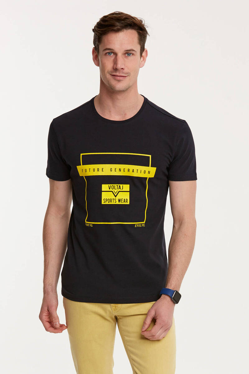 FUTURE GENERATION Printed Round Neck Men's T-Shirt