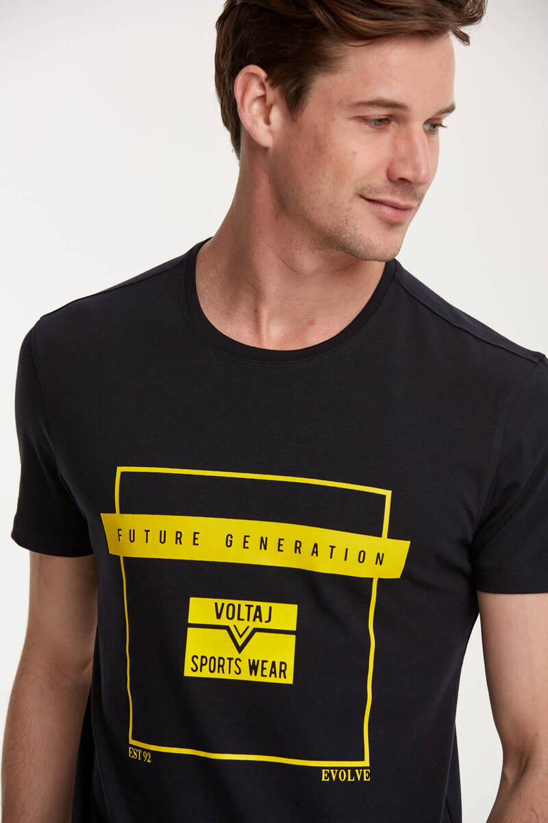 FUTURE GENERATION Printed Round Neck Men's T-Shirt