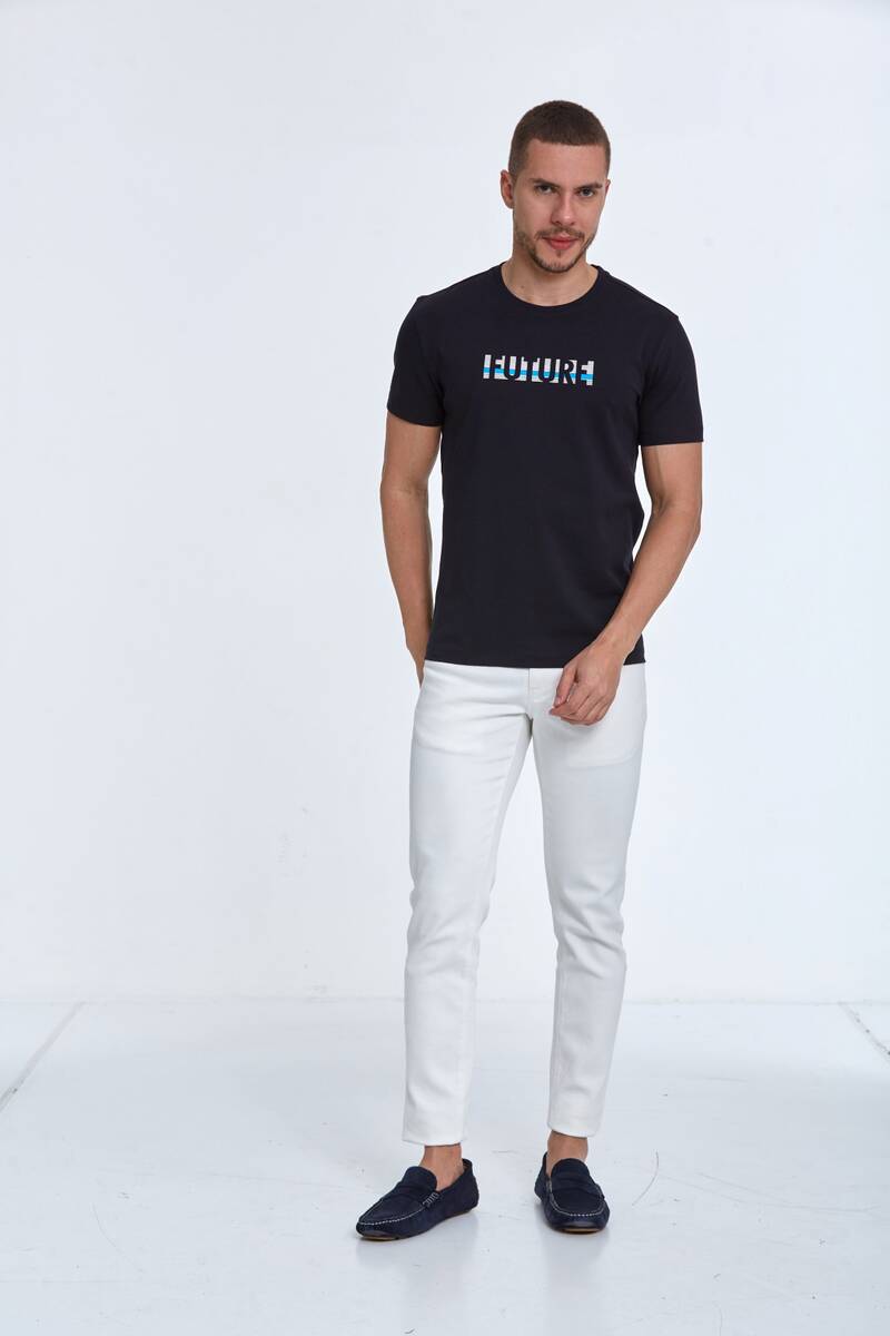 Future Printed Cotton Crew Neck T-Shirt - 6