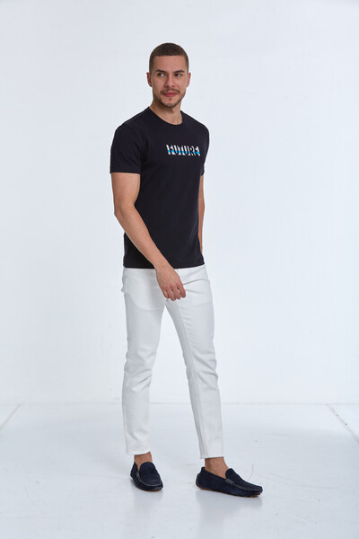 VOLTAJ - Future Printed Cotton Crew Neck T-Shirt (1)