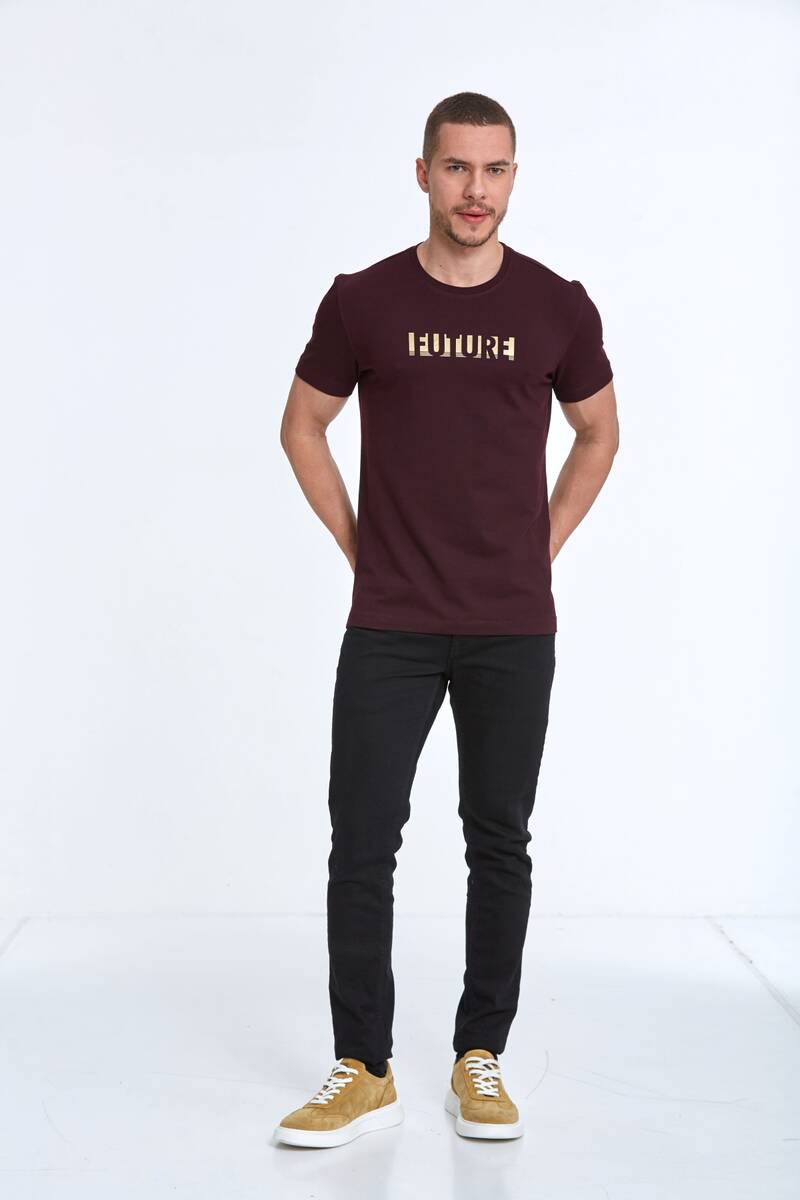 Future Printed Cotton Crew Neck T-Shirt - 11