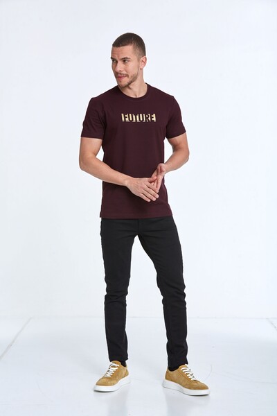 Future Printed Cotton Crew Neck T-Shirt - 12